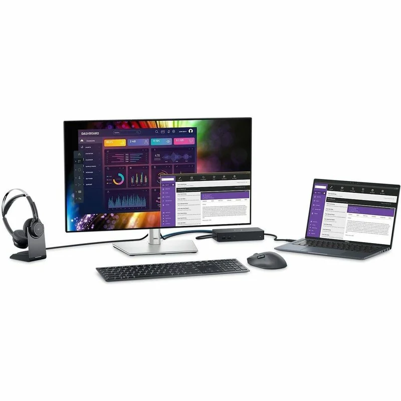 Moniteur LED Dell UltraSharp U2724D 27" WQHD - Format 16:9 - Argent platine DELL-U2724D