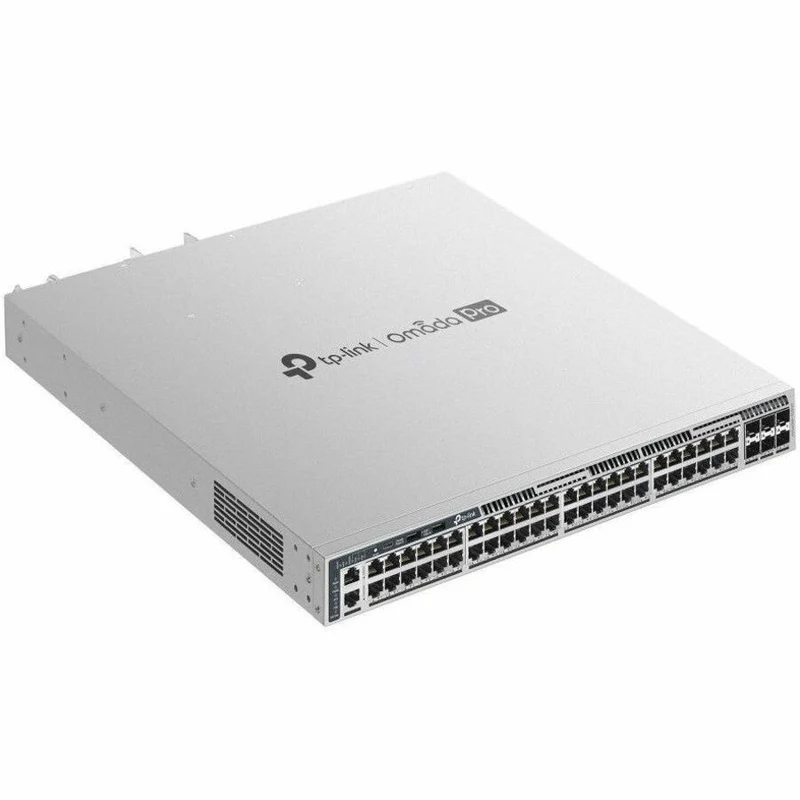Commutateur PoE+ TP-Link Omada Pro 48 ports Gigabit empilable L3 avec 6 emplacements 10G S6500-48GP6XF