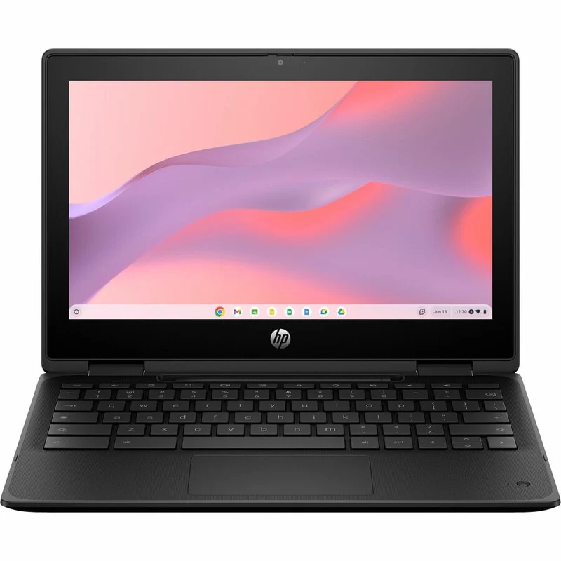 Chromebook convertible 2 en 1 HP Fortis Flip G1m 11.6" (écran tactile) - HD - Octa-core (ARM Cortex A76 + Cortex A55) - 8 Go - 64 Go de mémoire flash - Clavier anglais et français - Noir de jais - Smart Buy B61BKUT#ABL