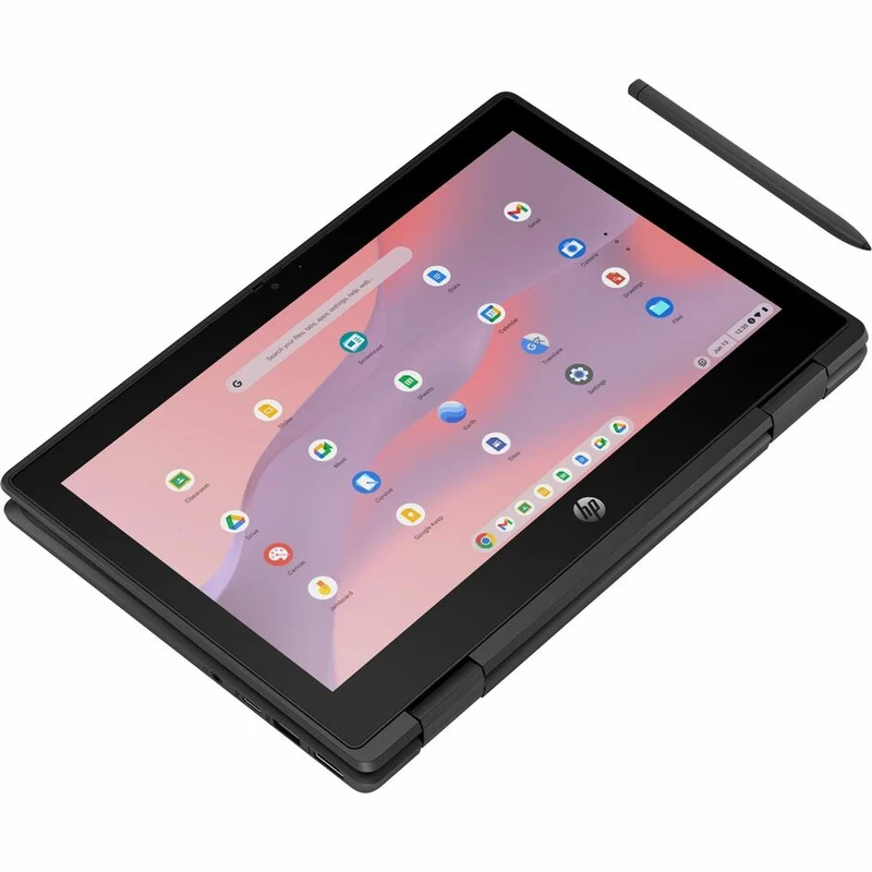Chromebook convertible 2 en 1 HP Fortis Flip G1m 11.6" (écran tactile) - HD - Octa-core (ARM Cortex A76 + Cortex A55) - 8 Go - 64 Go de mémoire flash - Clavier anglais et français - Noir de jais - Smart Buy B61BKUT#ABL