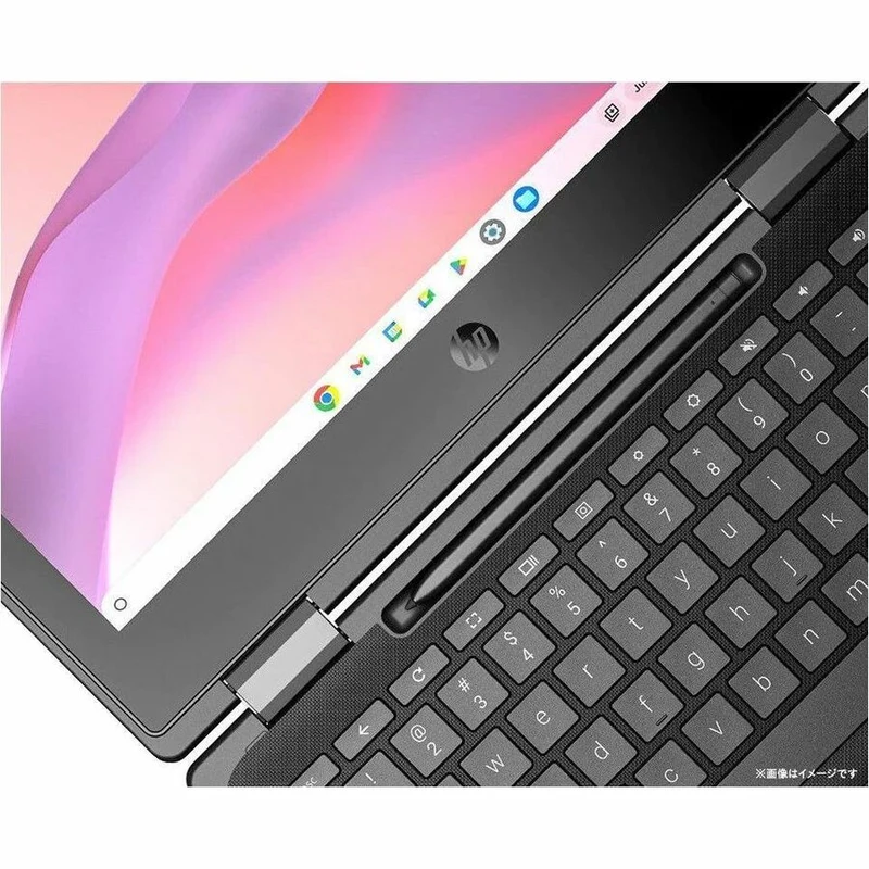 Chromebook convertible 2 en 1 HP Fortis Flip G1m 11.6" (écran tactile) - HD - Octa-core (ARM Cortex A76 + Cortex A55) - 8 Go - 64 Go de mémoire flash - Clavier anglais et français - Noir de jais - Smart Buy B61BKUT#ABL
