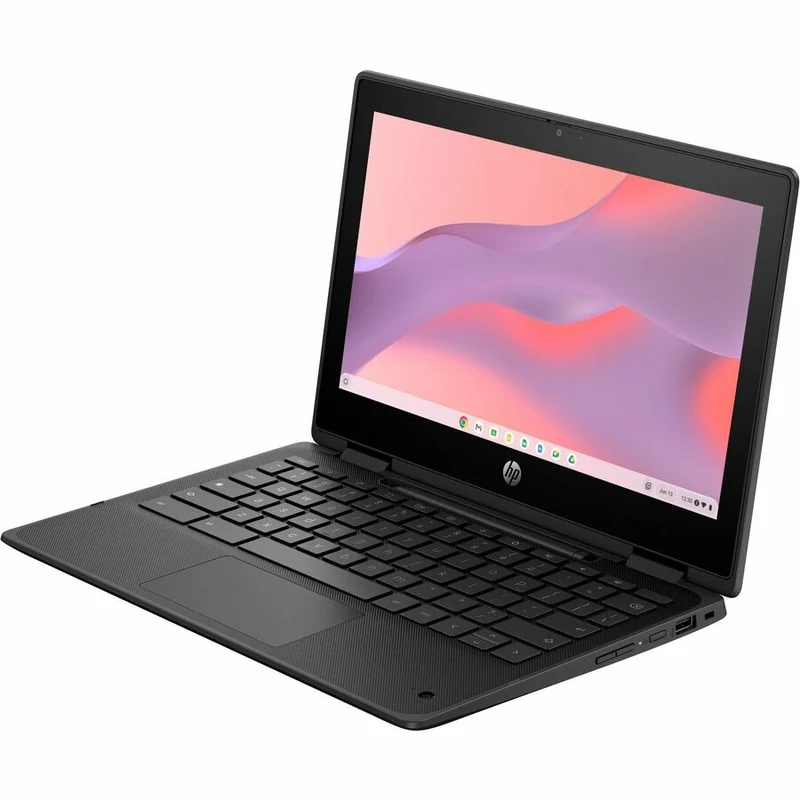 Chromebook convertible 2 en 1 HP Fortis Flip G1m 11.6" (écran tactile) - HD - Octa-core (ARM Cortex A76 + Cortex A55) - 4 Go - 32 Go de mémoire flash - Clavier anglais et français - Noir de jais - Smart Buy B61BJUT#ABL