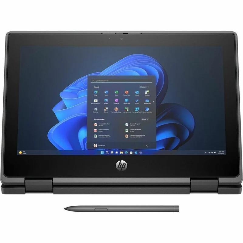 Ordinateur portable convertible 2 en 1 HP Fortis Flip G1i 11.6" (écran tactile) - HD - Intel N250 série N - 16 Go - SSD 256 Go - Clavier anglais et français - Noir de jais - Smart Buy B6LD4UT#ABL