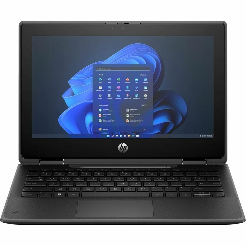 Ordinateur portable 2 en 1 convertible et robuste HP Pro x360 Fortis G11 avec écran tactile 11.6 pouces - HD - Intel N200 série N - Technologie vPro - 8 Go - SSD 256 Go - Clavier anglais et français - Noir Jack 7L309UT#ABL