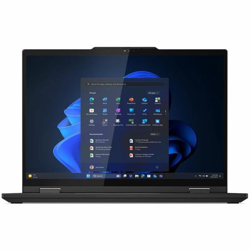 Ordinateur portable convertible 2 en 1 Lenovo ThinkPad T14s Gen 1 (21R30010US) avec écran tactile 14 pouces - WUXGA - Intel Core Ultra 5 2e génération 235U - Technologie vPro - 16 Go - SSD 512 Go - Clavier anglais - Noir (21R30010US)