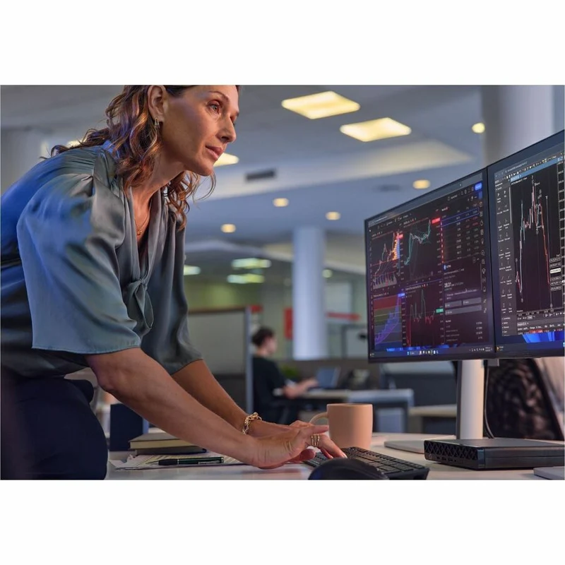 Ordinateur de bureau HP EliteDesk 8 G1i - Intel Core Ultra 9 285T - Technologie vPro - 32 Go - SSD 512 Go - Mini PC - Jack Black BQ4C3UT#ABC