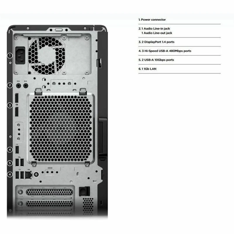Station de travail HP Z2 G1i - Intel Core Ultra 9 285K - 32 Go - SSD 1 To - Tour - Noir BN5K6UT#ABC
