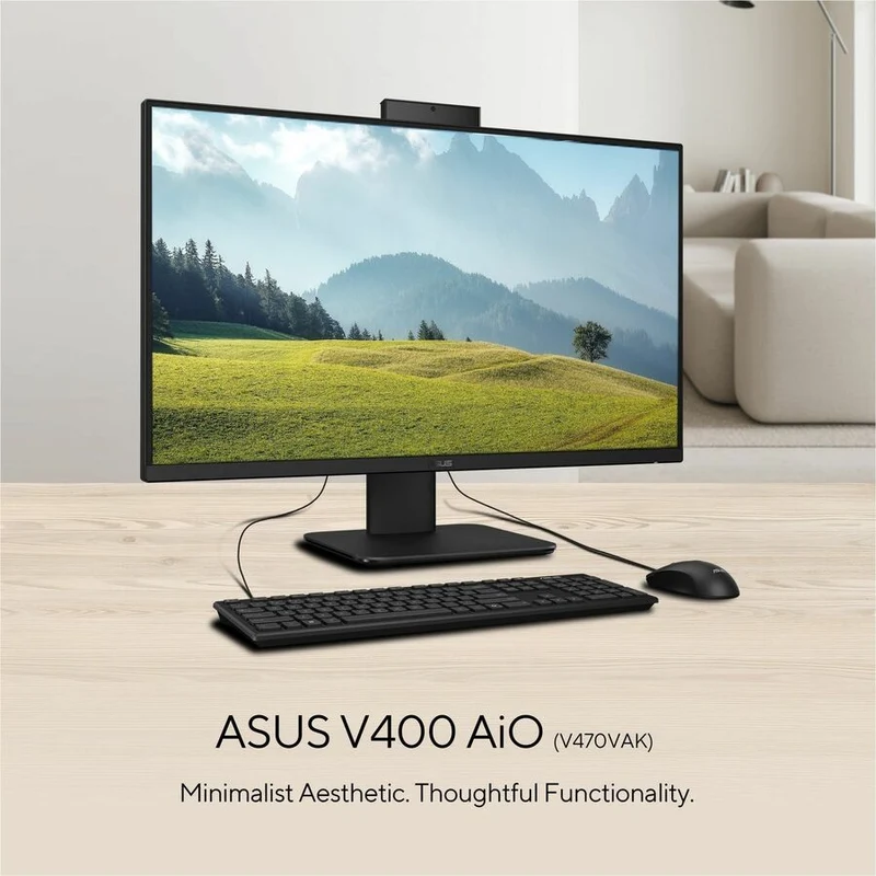 Ordinateur tout-en-un Asus V400 V470VAK-DSI516512-CB - Intel Core i5 13e génération i5-13420H - 16 Go - SSD 512 Go - Écran Full HD 27" - Noir V470VAK-DSI516512-CB