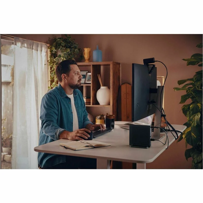 Ordinateur de bureau HP EliteDesk 8 G1a - AMD Ryzen AI 5 PRO 340 - 32 Go - SSD 512 Go - Mini PC - Jack Black C3XG0UT#ABA