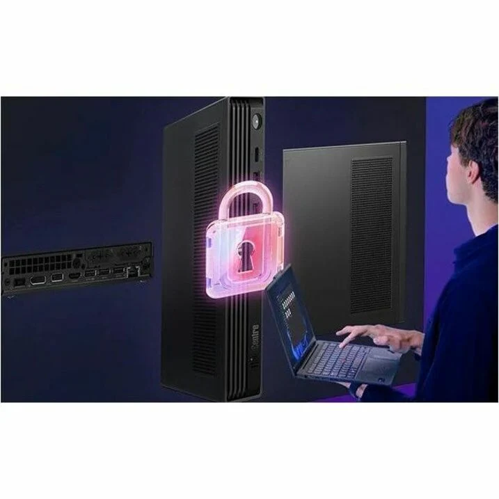 Ordinateur de bureau Lenovo ThinkCentre M90q Gen 6 13AC0028US - Intel Core Ultra 9 285 - 32 Go - SSD PCI Express NVMe 4.0 x4 1 To - Mini - Noir 13AC0028US