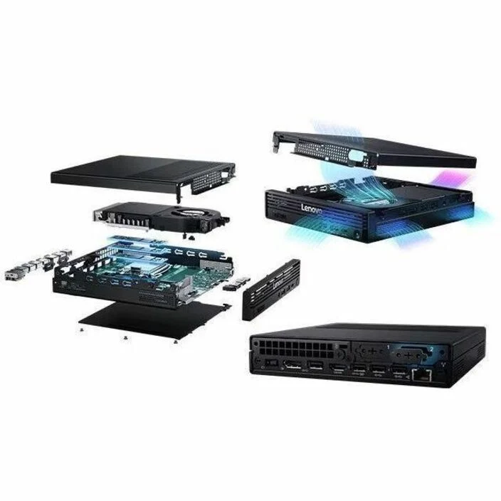 Ordinateur de bureau Lenovo ThinkCentre M90q Gen 6 13AC0028US - Intel Core Ultra 9 285 - 32 Go - SSD PCI Express NVMe 4.0 x4 1 To - Mini - Noir 13AC0028US