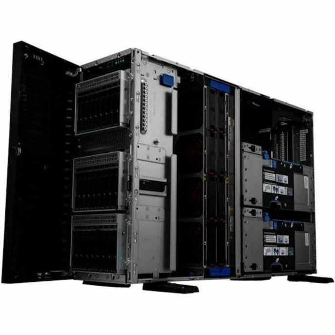 Serveur tour HPE ProLiant ML350 G11 4U - 1 x Intel Xeon Silver 4516Y+ 2.20 GHz - 64 Go de RAM - SSD 1.92 To - Configuration SSD (2 x 960 Go) - Contrôleur SAS 12 Gbit/s, Serial ATA/600 P83320-005