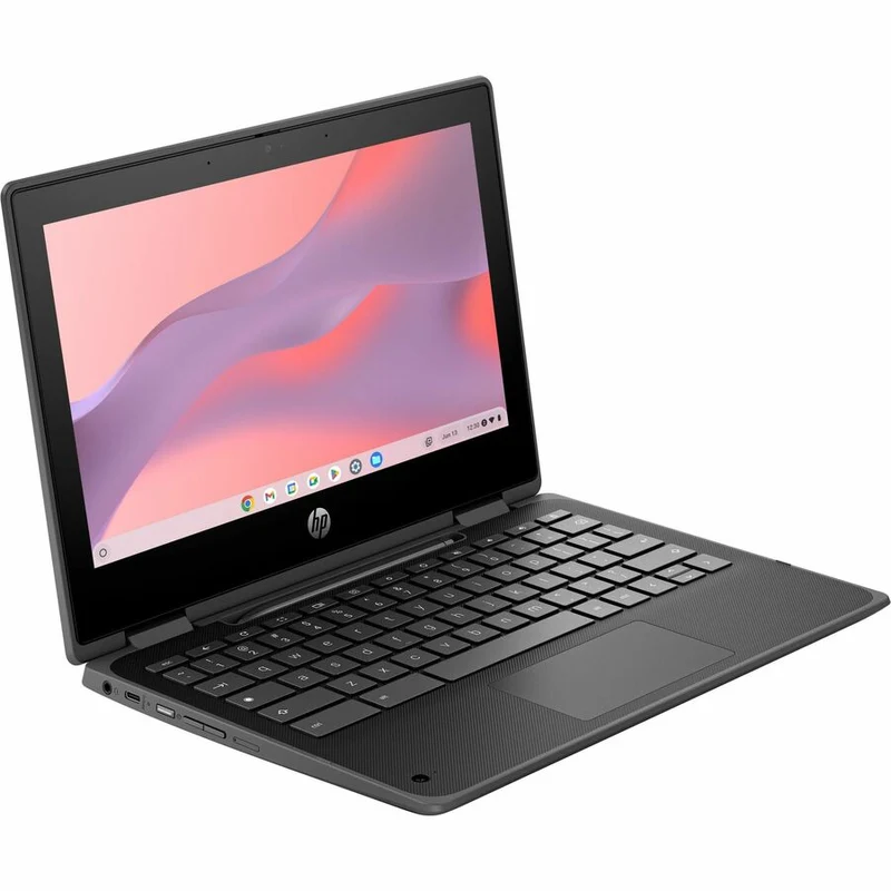 Chromebook convertible 2 en 1 robuste HP Fortis Flip G1i 11.6" avec écran tactile - HD - Intel N150 série N - 16 Go - 128 Go de mémoire flash - Clavier anglais et français - Noir de jais - Smart Buy B69PQUT#ABL