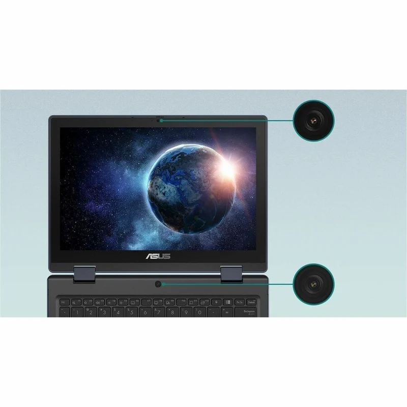Asus BR1204F BR1204FTA-EN116256T-CB Ordinateur portable 2 en 1 robuste et convertible avec écran tactile 12.2 pouces (WUXGA), processeur Intel N150 série N, 16 Go, SSD 256 Go, gris minéral BR1204FTA-EN116256T-CB