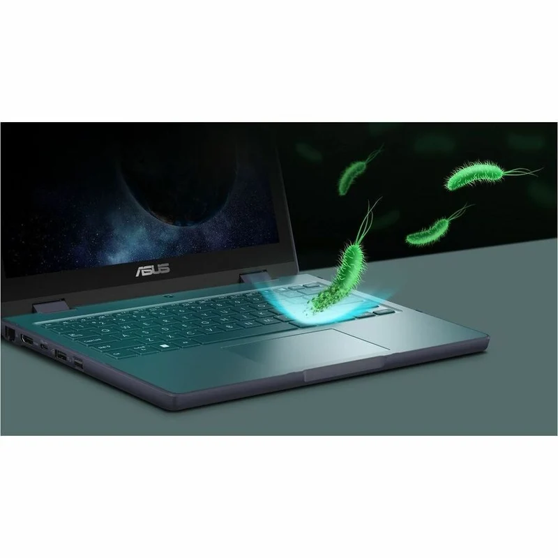 Asus BR1204F BR1204FTA-EN116256T-CB Ordinateur portable 2 en 1 robuste et convertible avec écran tactile 12.2 pouces (WUXGA), processeur Intel N150 série N, 16 Go, SSD 256 Go, gris minéral BR1204FTA-EN116256T-CB
