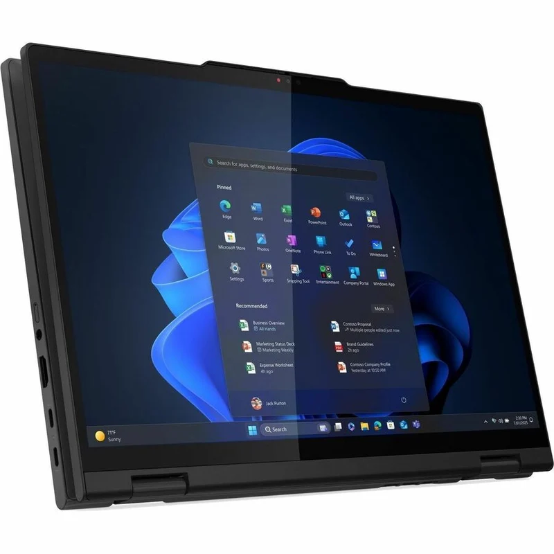 Ordinateur portable convertible 2 en 1 Lenovo ThinkPad T14s Gen 1 (21R30011CA) avec écran tactile 14 pouces - WUXGA - Intel Core Ultra 7 2e génération 255U - 16 Go - SSD 512 Go - Clavier français canadien - Noir (21R30011CA)