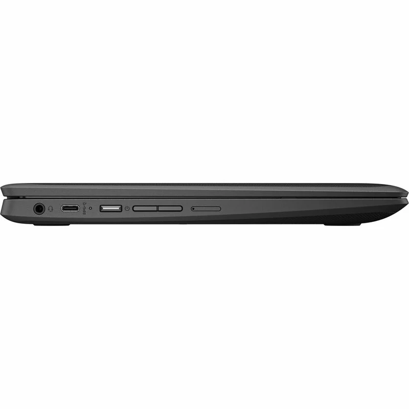 Chromebook convertible 2 en 1 robuste HP Fortis Flip G1i 11.6" avec écran tactile - HD - Intel N150 série N - 4 Go - 32 Go de mémoire flash - Clavier anglais et français - Noir de jais - Smart Buy B69PJUT#ABL