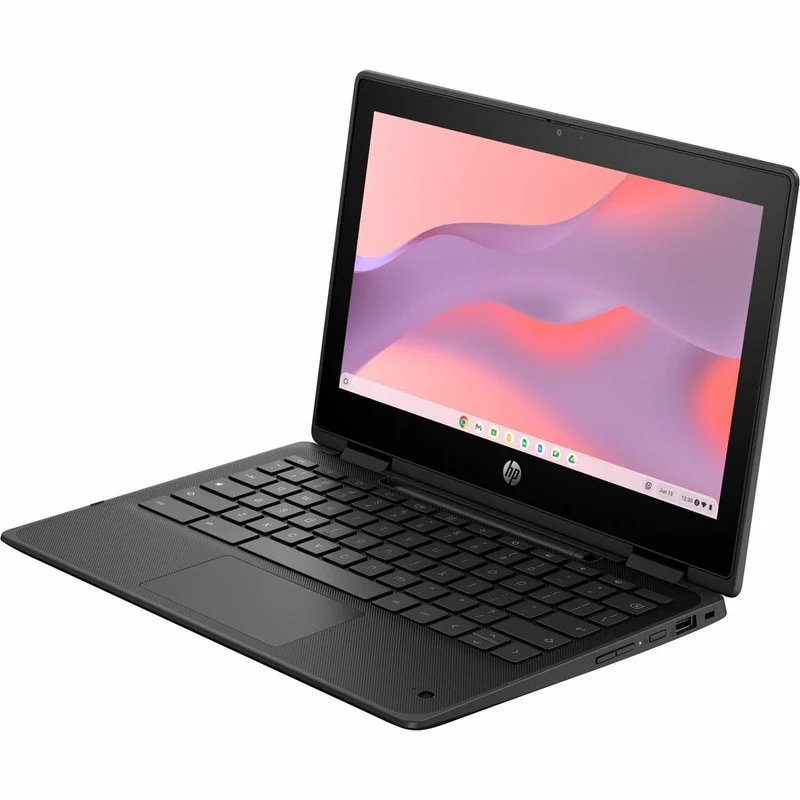 Chromebook convertible 2 en 1 HP Fortis Flip G1m 11.6" (écran tactile) - HD - Octa-core (ARM Cortex A76 + Cortex A55) - 4 Go - 32 Go de mémoire flash - Clavier anglais et français - Noir de jais - Smart Buy B61BHUT#ABL
