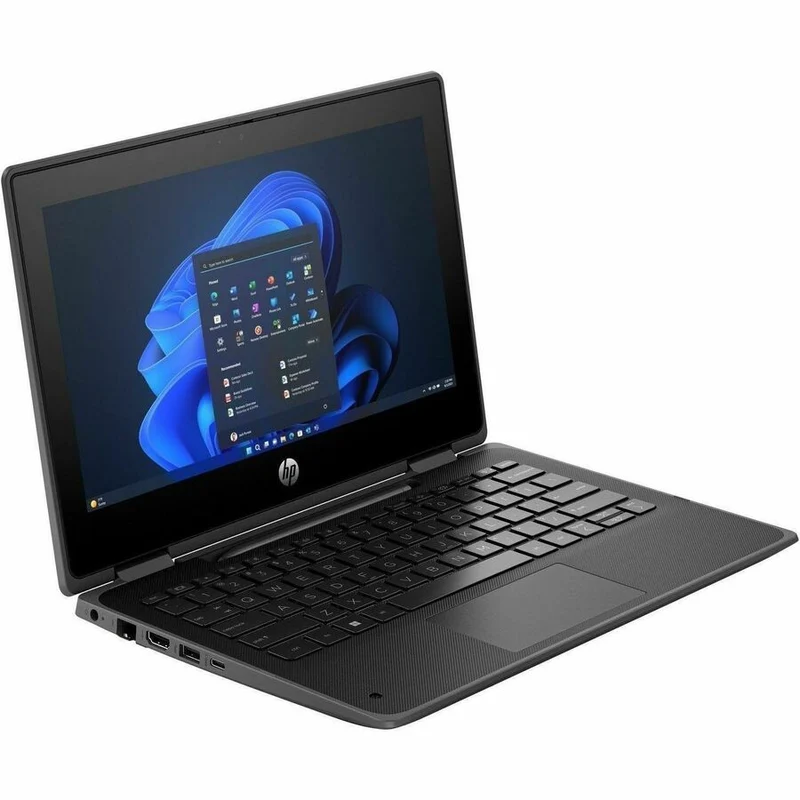 Ordinateur portable convertible 2 en 1 HP Fortis Flip G1i 11.6" avec écran tactile - HD - Intel N250 série N - 8 Go - SSD 256 Go - Clavier anglais - Noir de jais - Smart Buy B6LD3UT#ABA