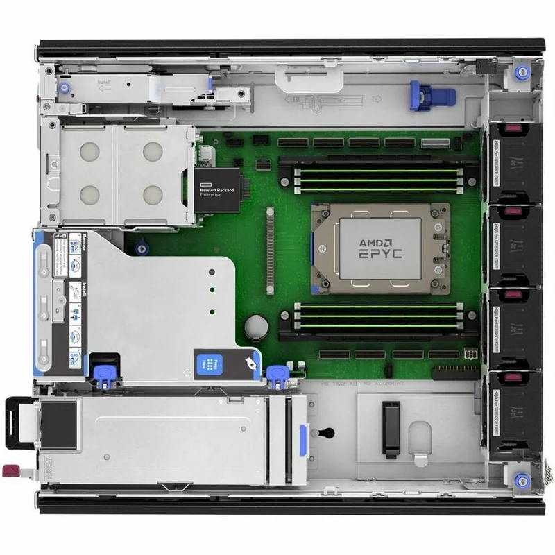 Serveur rack HPE ProLiant DL145 Gen11 2U - 1 EPYC 8124P 2.45 GHz - 64 Go RAM - Contrôleur SAS 12 Gbit/s P79810-005