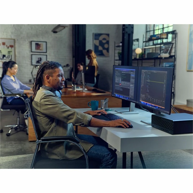 Ordinateur de bureau HP EliteDesk 8 G1i - Intel Core Ultra 7 265 - Technologie vPro - 32 Go - SSD 512 Go - Compact - Jack Black BH9E7UT#ABC