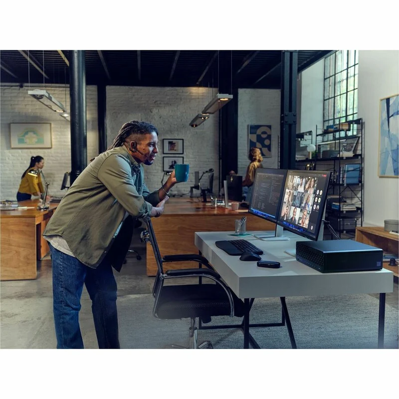 Ordinateur de bureau HP EliteDesk 8 G1i - Intel Core Ultra 7 265 - Technologie vPro - 32 Go - SSD 512 Go - Compact - Jack Black BH9E7UT#ABC