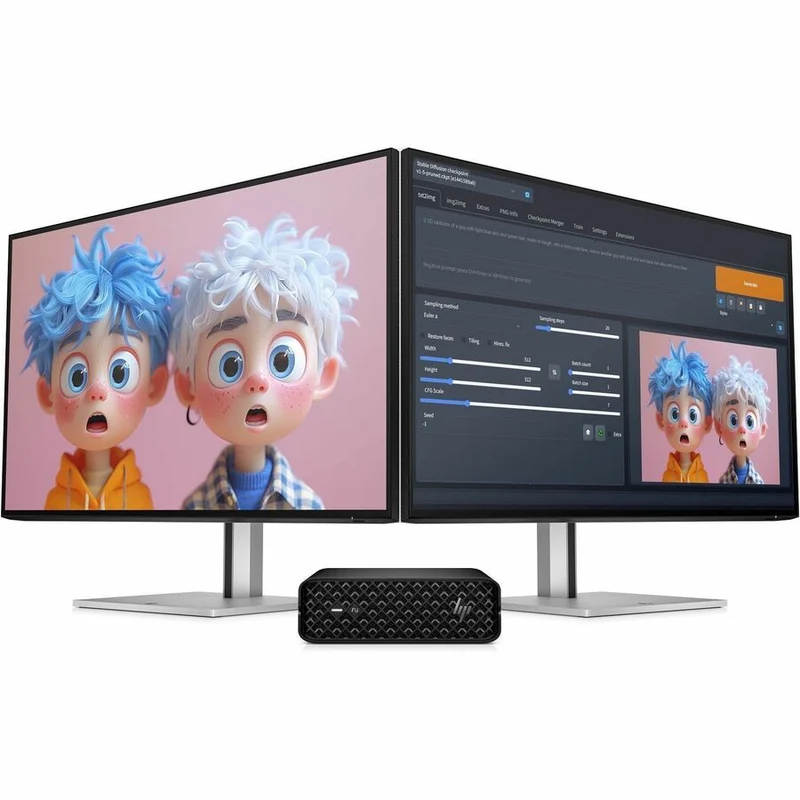 Station de travail HP Z2 Mini G1i - Intel Core Ultra 9 285K - 32 Go - SSD 1 To - Mini PC - Noir BM6N5UT#ABC