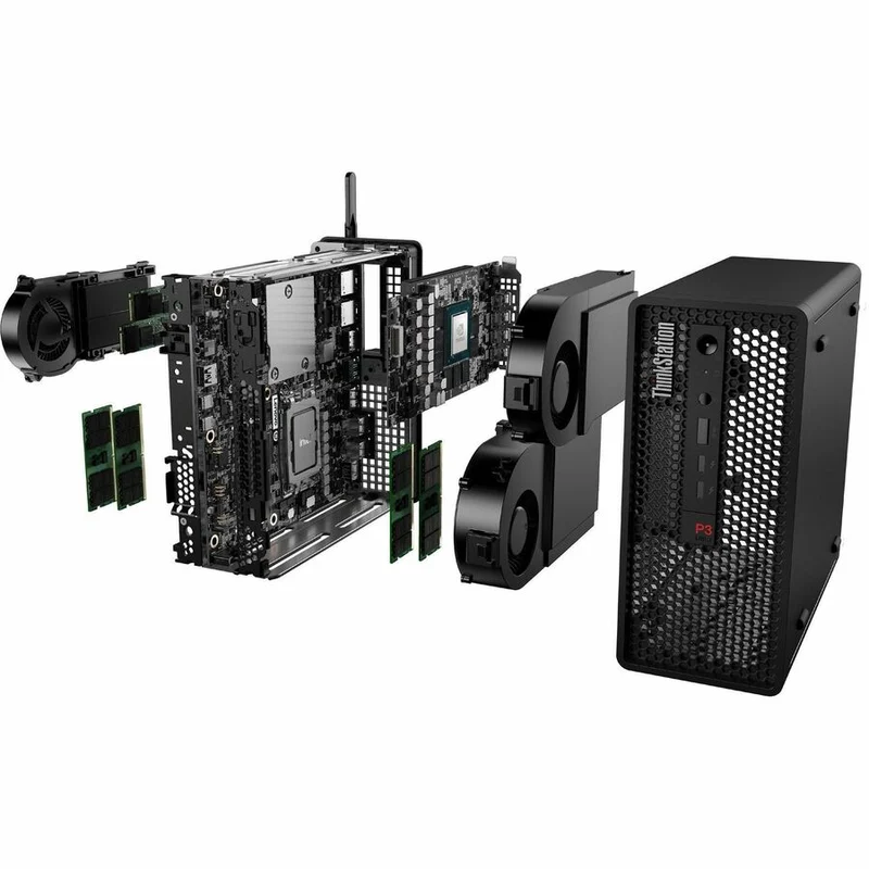Station de travail Lenovo ThinkStation P3 Ultra 30HA00B0US - 1 x Intel Core i9 14e génération i9-14900 - Technologie vPro - 64 Go - SSD 2 To - Ultra compact 30HA00B0US