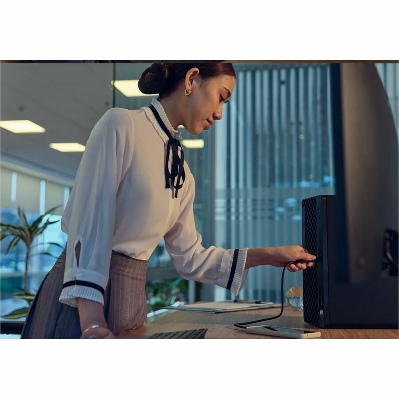 Ordinateur de bureau HP ProDesk 4 G1i - Intel Core Ultra 7 265 - Technologie vPro - 16 Go - SSD 512 Go - Tour - Jack Black C57BLUT#ABC