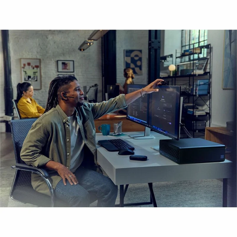 Ordinateur de bureau HP EliteDesk 8 G1i - Intel Core Ultra 7 265 - Technologie vPro - 16 Go - SSD 512 Go - Compact - Jack Black BH9E6UT#ABC