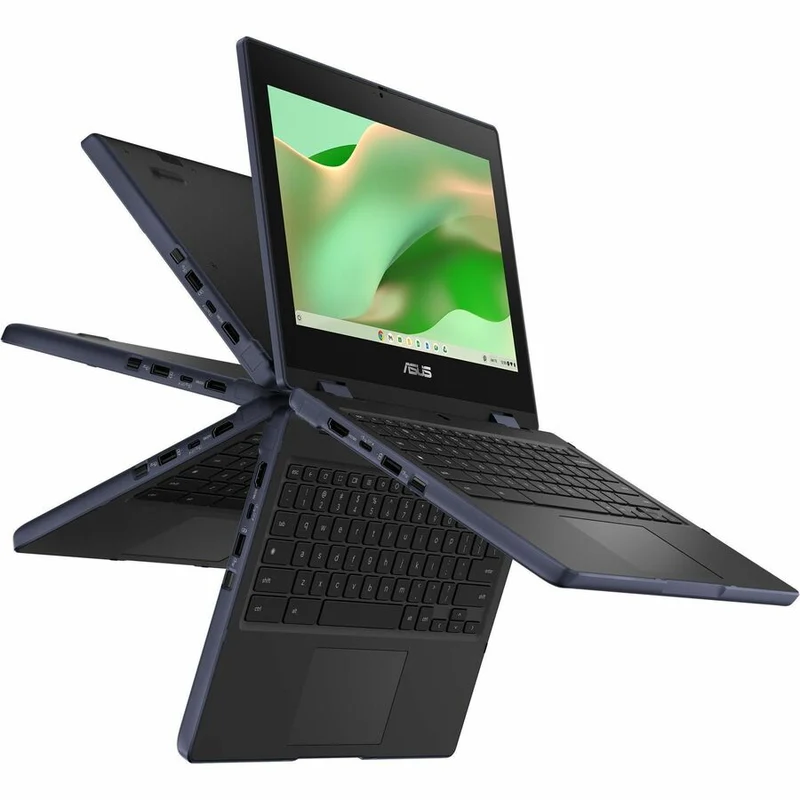 Asus Chromebook CR11 Flip CR1104F CR1104FTA-CN1464T-CA Chromebook 2 en 1 robuste et convertible avec écran tactile 11.6 pouces - HD - Intel N-Series N150 - 4 Go - 64 Go de mémoire flash - Gris minéral CR1104FTA-CN1464T-CA