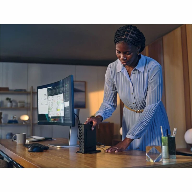 Ordinateur de bureau HP EliteDesk 8 G1a - AMD Ryzen AI 7 350 - 32 Go - SSD 512 Go - Mini PC - Jack Black C3XG4UT#ABA