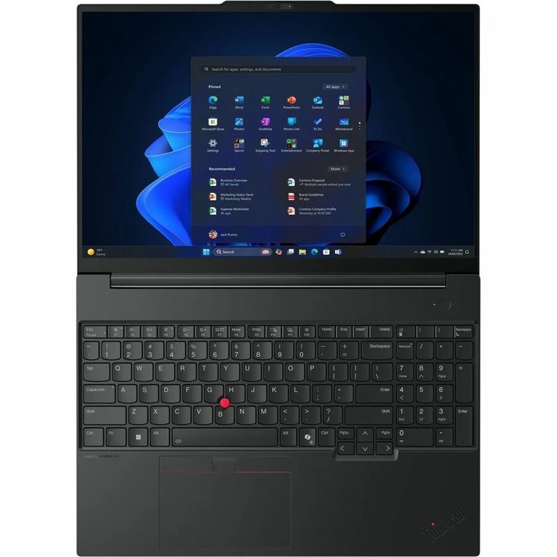 Ordinateur portable Lenovo ThinkPad E16 Gen 3 21ST0004US 16" - WUXGA - AMD Ryzen 7 250 - 16 Go - SSD 512 Go - Clavier anglais - Noir 21ST0004US