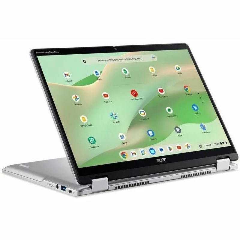 Acer Chromebook Spin 314 CP314-2HN CP314-2HN-3747 Chromebook 14 en 2 convertible 1 pouces à écran tactile - WUXGA - Intel Core i3 i3-N305 - 8 Go - SSD 256 Go - Clavier anglais (États-Unis) - Argent NX.KWGAA.003