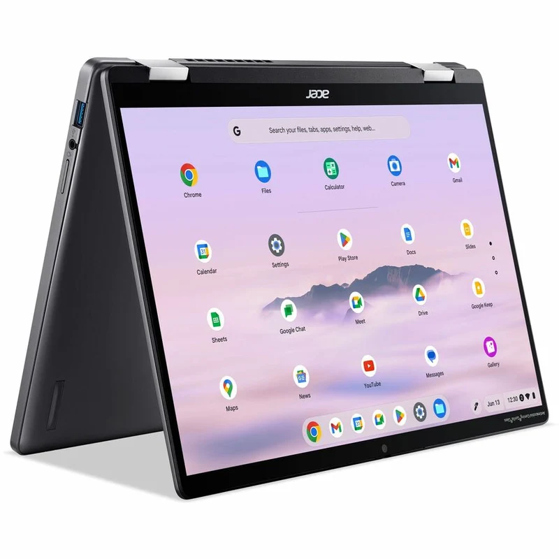 Acer Chromebook Plus Spin 714 CPE794-1N CPE794-1N-57SR Chromebook 14 en 2 convertible 1" à écran tactile - WUXGA - Intel Core Ultra 5 125U - 16 Go - SSD 256 Go - Clavier anglais (États-Unis) - Iron NX.J47AA.001