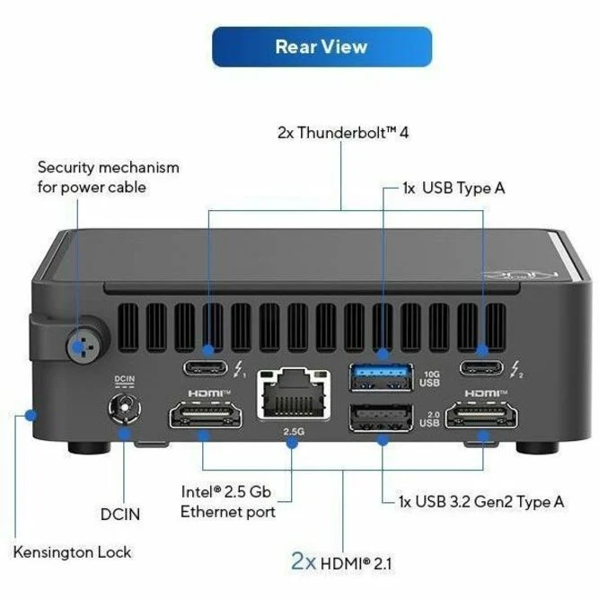 Mini PC Asus NUC 15 Pro NUC15CRKC7 - Intel Core 7 240H RNUC15CRKC700001