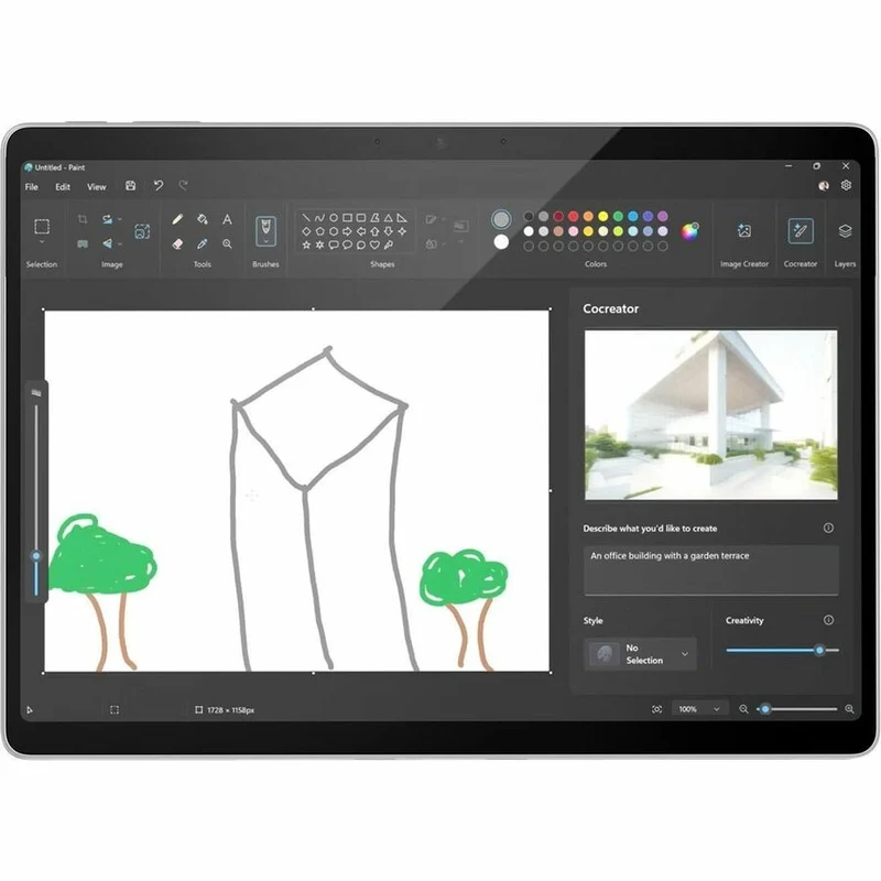 Tablette PC Microsoft Surface Pro 11 Copilot+ - 13" - Technologie vPro - 16 Go - SSD 256 Go - Windows 11 Pro - Platinum EP2-20213