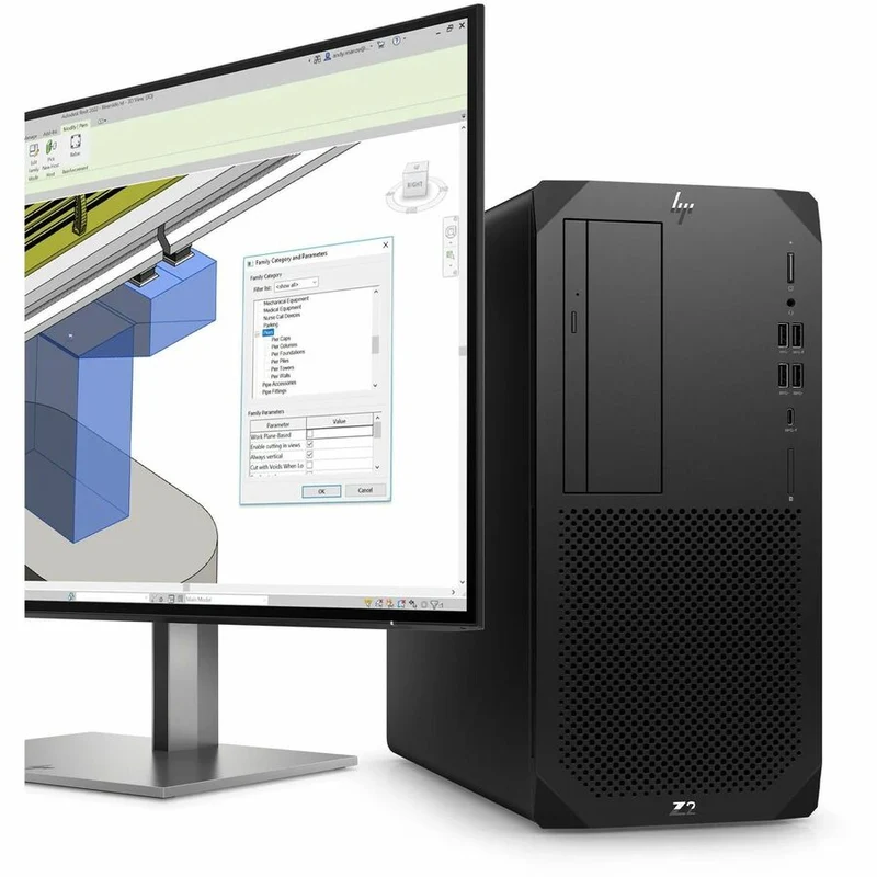 Station de travail HP Z2 G9 - 1 x Intel Core i7 14e génération i7-14700 - 32 Go - SSD 1 To - Tour - Noir B4DD7UT#ABA