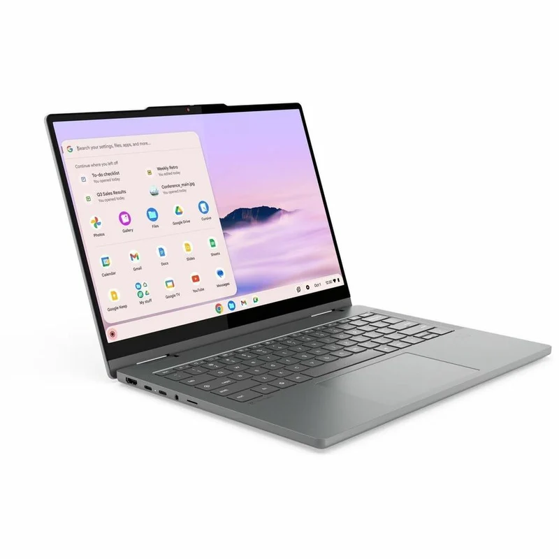 Lenovo 14IRU10 83LL000FUS Chromebook 14 en 2 convertible 1" avec écran tactile - WUXGA - Intel Core 5 120U - 8 Go - 128 Go de mémoire flash - Clavier anglais - Gris Luna 83LL000FUS