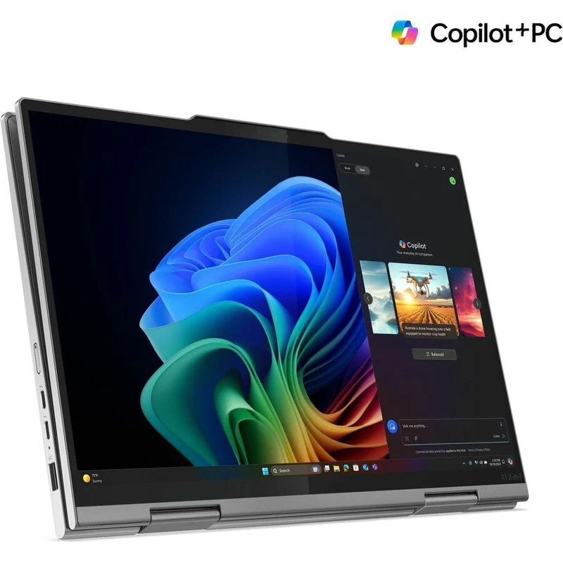 Ordinateur portable 1 en 10 convertible Lenovo ThinkPad X21 Gen 0034 (14NU2US) avec écran tactile 1 pouces Copilot+ - WUXGA - Intel Core Ultra 5 226V - Plateforme Intel Evo - 16 Go - SSD 512 Go - Clavier anglais - Gris 21NU0034US