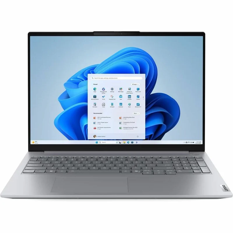 Ordinateur portable Lenovo ThinkBook 16 G8 IAL 21SK0095CF 16 pouces - WUXGA - Intel Core Ultra 5 225U - 16 Go - SSD 512 Go - Clavier anglais/français - Gris arctique 21SK0095CF