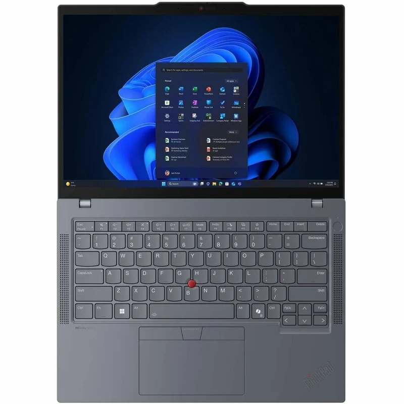 Ordinateur portable Lenovo ThinkPad T14 Gen 6 21QC0021US 14" - WUXGA - Intel Core Ultra 7 255U - 16 Go - SSD 512 Go - Clavier anglais - Gris 21QC0021US