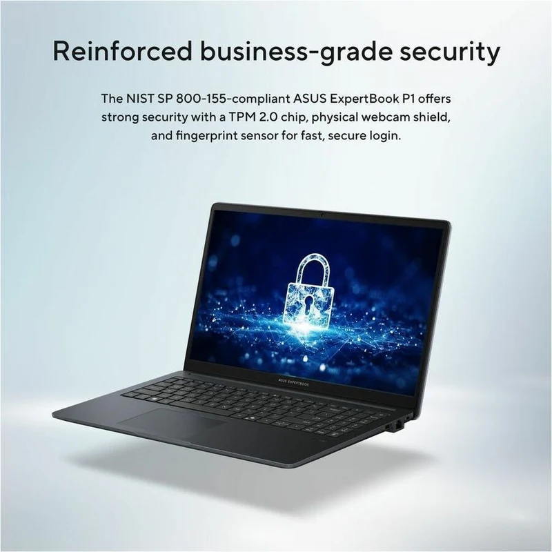 Ordinateur portable Asus ExpertBook P1 P1503 P1503CTA-H38512-CB 15.6" - Full HD - Intel Core 3 N355 - 16 Go - SSD 512 Go - Clavier anglais/français - Gris clair P1503CTA-H38512-CB