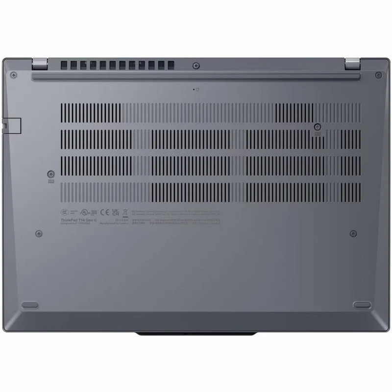 Ordinateur portable Lenovo ThinkPad T14 Gen 6 21QC001XUS 14" - WUXGA - Intel Core Ultra 5 225U - 16 Go - SSD 256 Go - Clavier anglais - Gris 21QC001XUS