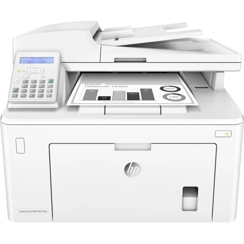 Imprimante multifonction laser HP LaserJet Pro M227 M227fdn-Monochrome-Copieur/Fax/Scanner-30 ppm Impression monochrome-1200 x 1200 Impression-Impression recto verso automatique-30000 250 pages par mois-1200 feuilles Entrée-Scanner couleur-3 Numérisation optique-Fax monochrome-Ethernet G79QXNUMXA# BGJ
