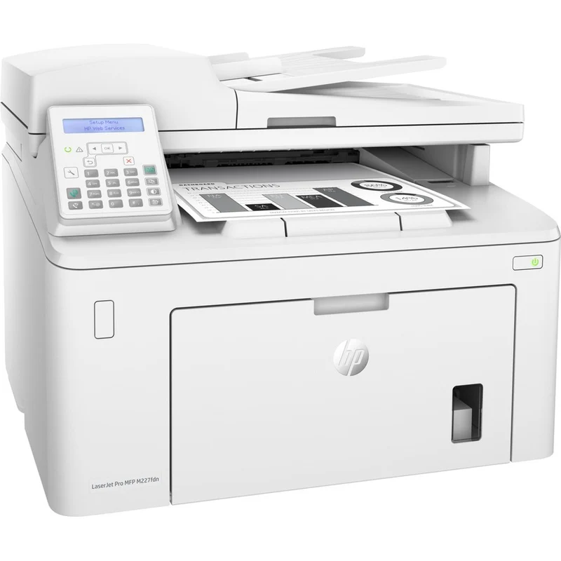 Imprimante multifonction laser HP LaserJet Pro M227 M227fdn-Monochrome-Copieur/Fax/Scanner-30 ppm Impression monochrome-1200 x 1200 Impression-Impression recto verso automatique-30000 250 pages par mois-1200 feuilles Entrée-Scanner couleur-3 Numérisation optique-Fax monochrome-Ethernet G79QXNUMXA# BGJ