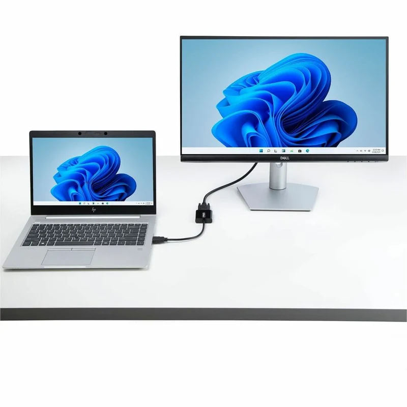 Adaptateur HDMI vers VGA StarTech.com, convertisseur vidéo actif pour ordinateur portable/de bureau, 1920 x 1080 (1080p), source HDMI vers moniteur/écran VGA HD2VGAE3