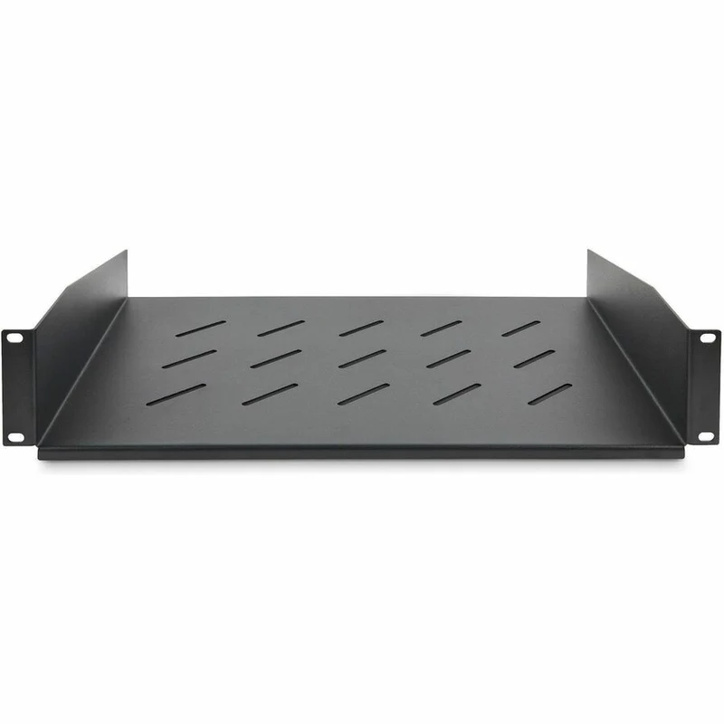 Étagère rack serveur ventilée StarTech.com 2U, profondeur de montage 12 cm, plateau cantilever, capacité de 31.5 kg, écrous cage et vis inclus CABSHELFV25U-11.3-RACK