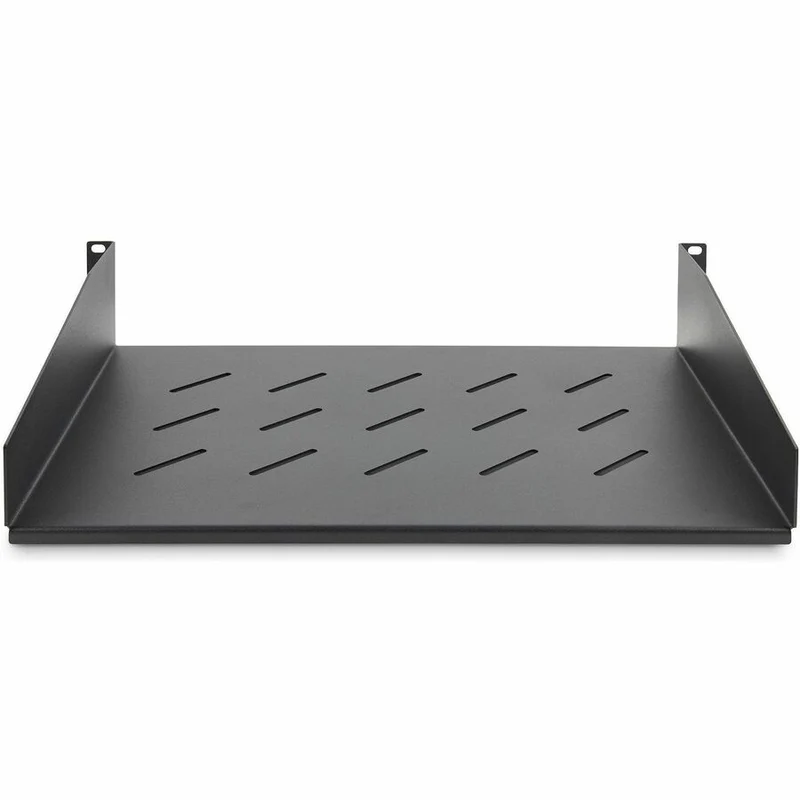 Étagère rack serveur ventilée StarTech.com 2U, profondeur de montage 12 cm, plateau cantilever, capacité de 31.5 kg, écrous cage et vis inclus CABSHELFV25U-11.3-RACK