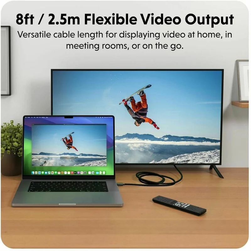 Câble Targus HyperDrive USB-C vers HDMI 4K60 Hz – Noir HD6007BKGL